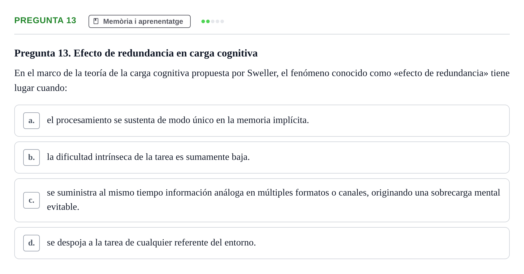 Enunciado: Pregunta 13