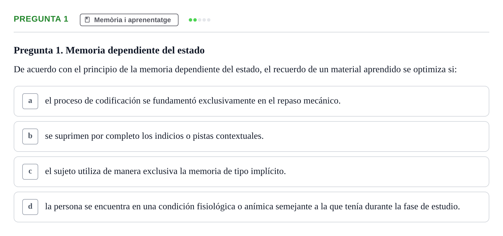 Enunciado: Pregunta 1