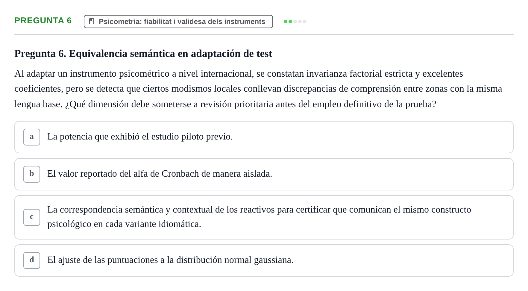 Enunciado: Pregunta 6