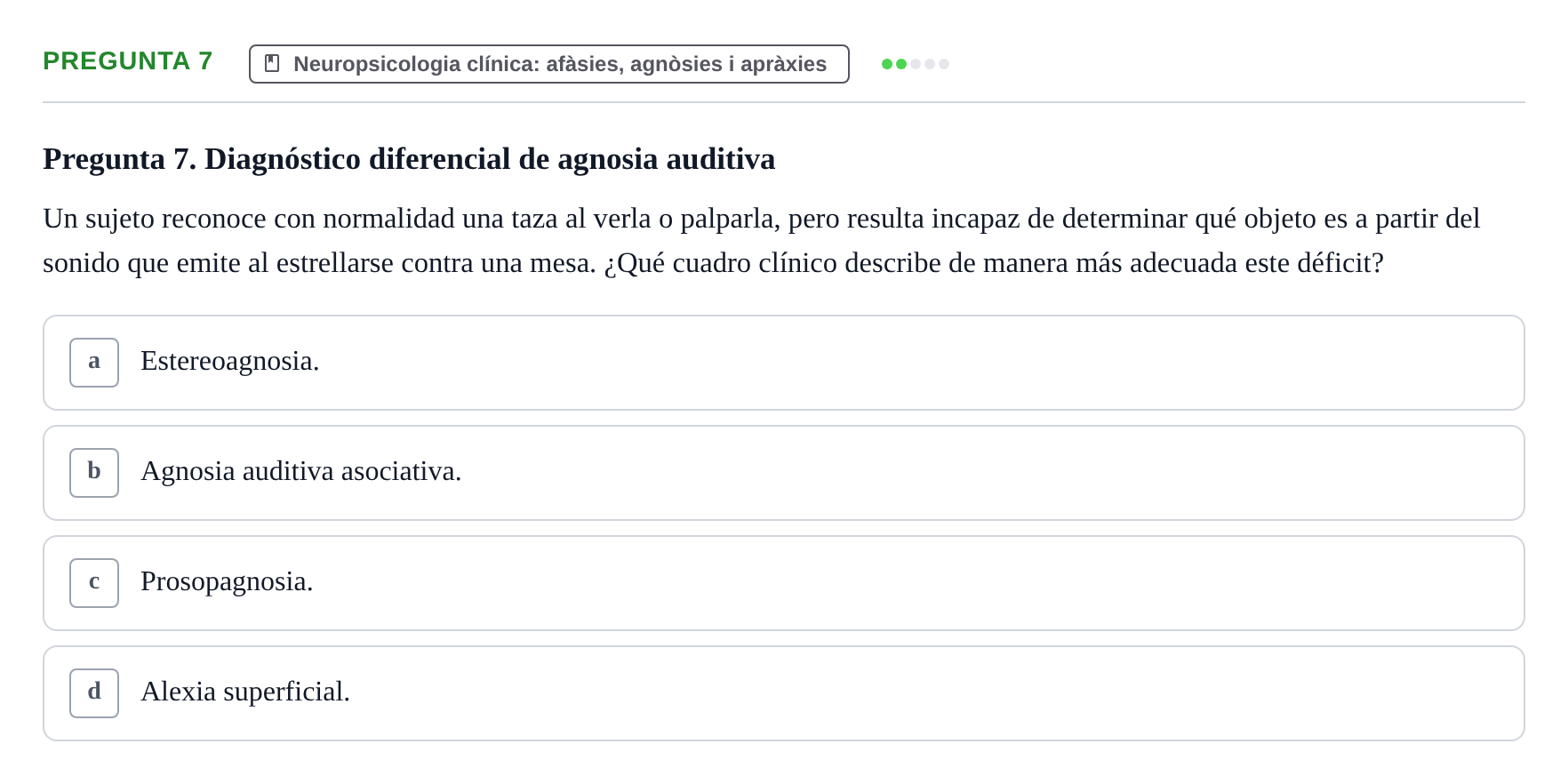 Enunciado: Pregunta 7