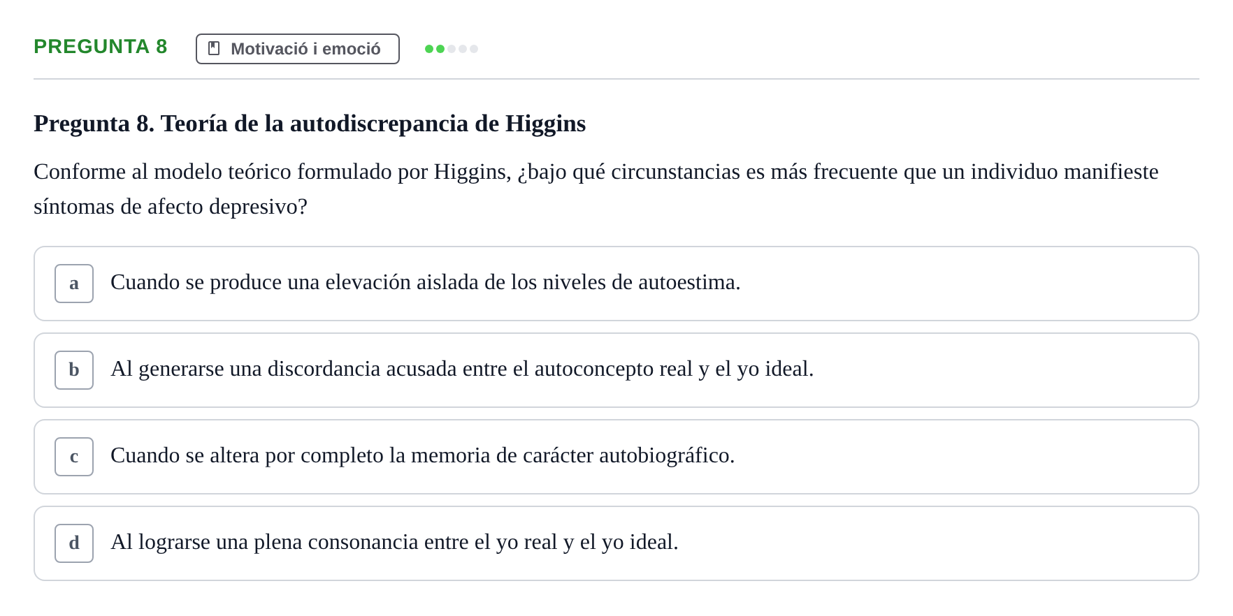 Enunciado: Pregunta 8