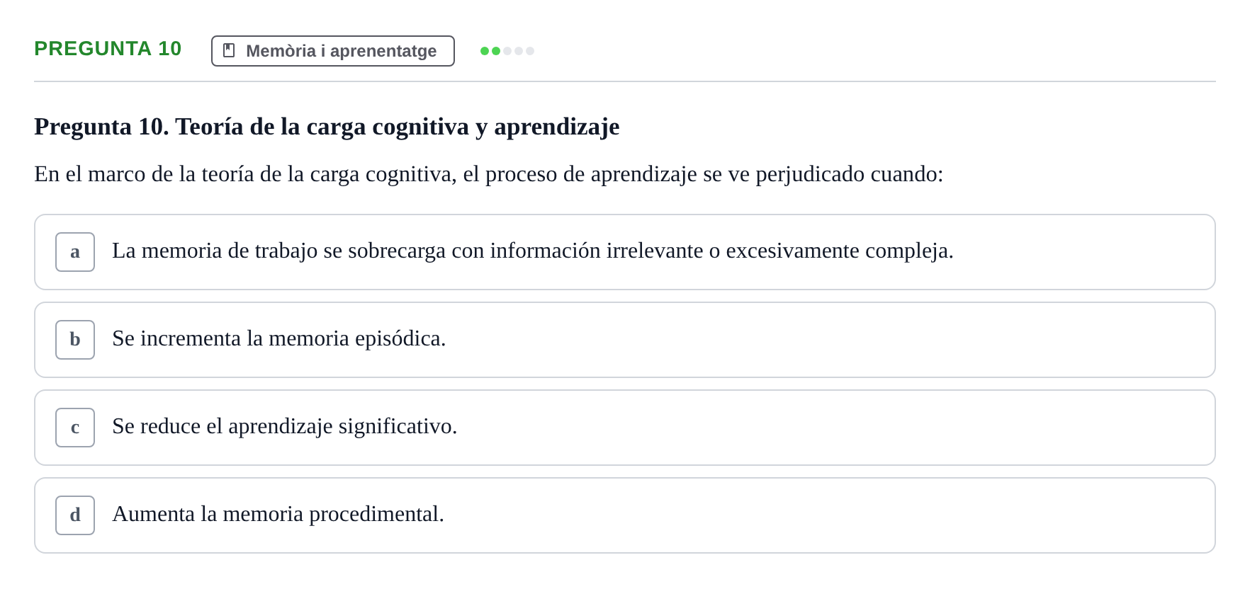 Enunciado: Pregunta 10