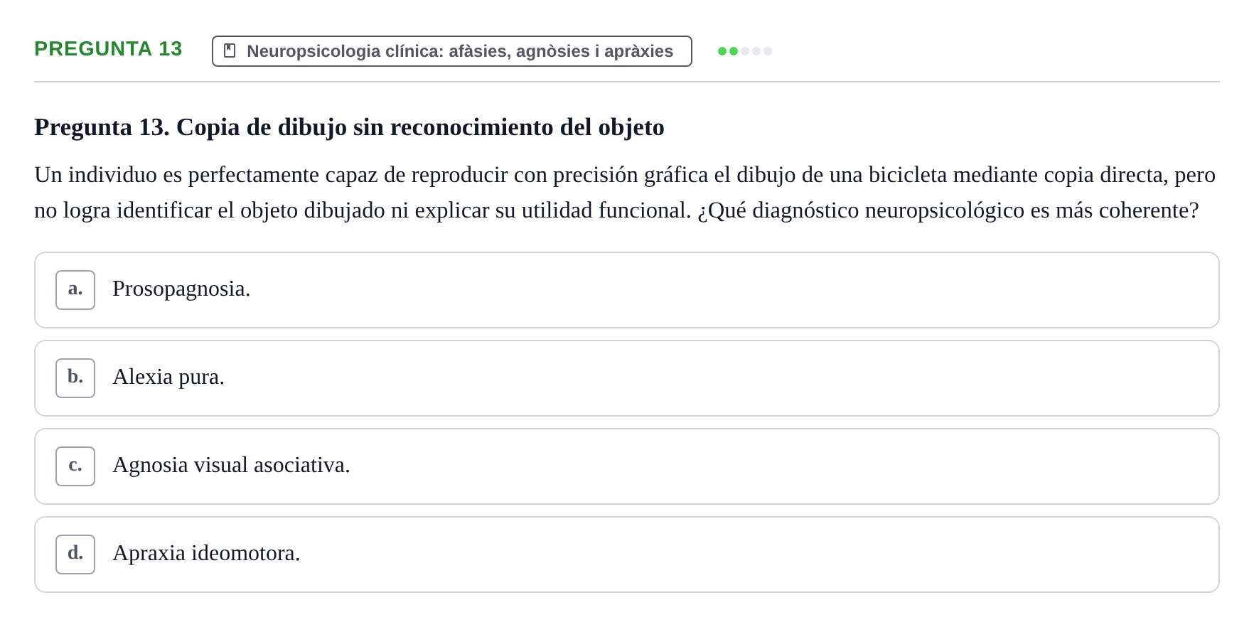 Enunciado: Pregunta 13