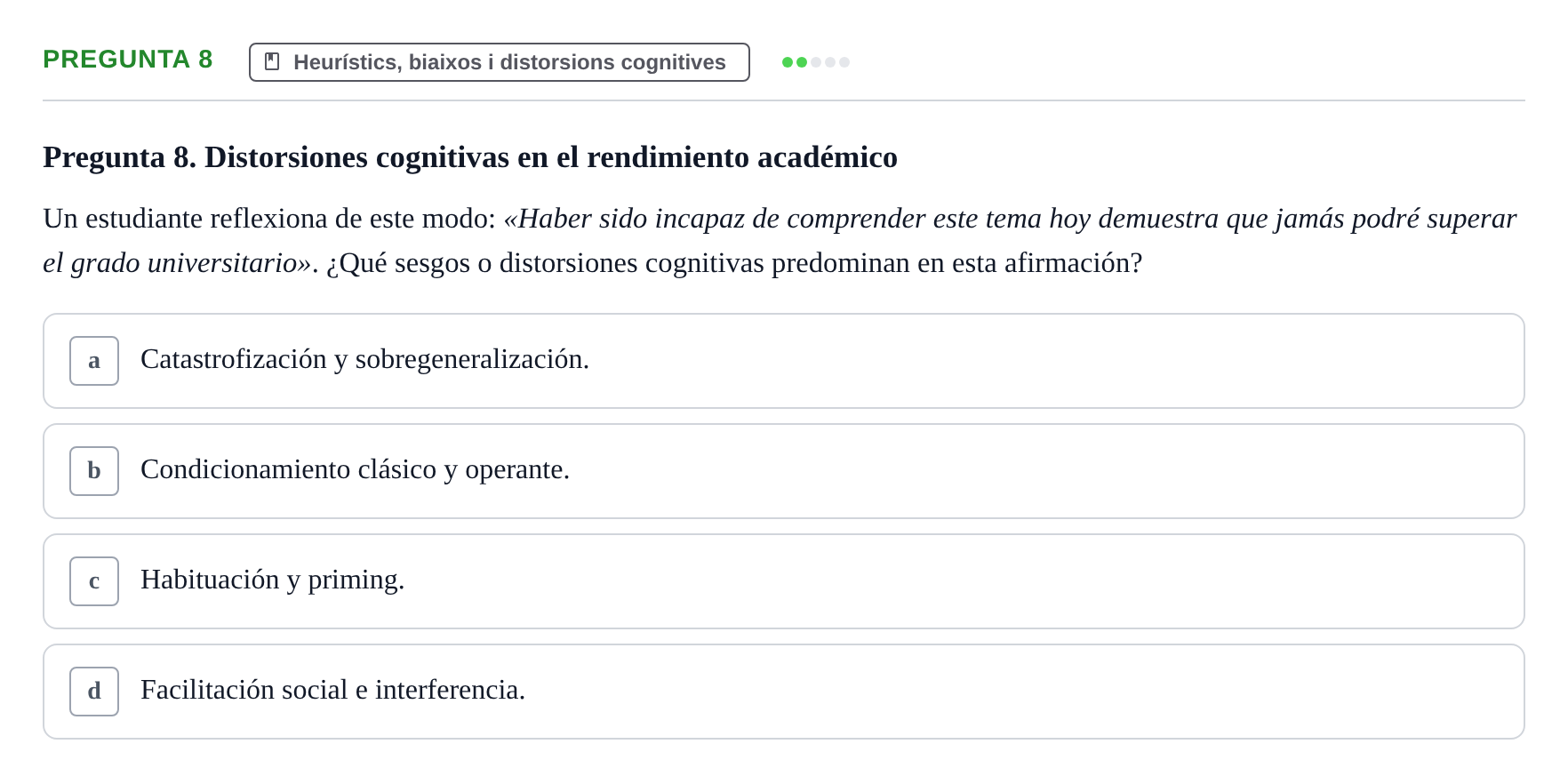 Enunciado: Pregunta 8