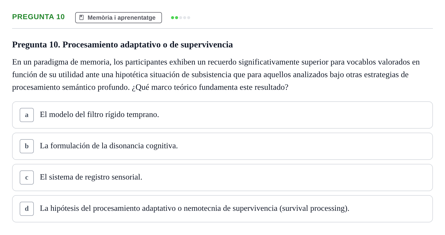 Enunciado: Pregunta 10