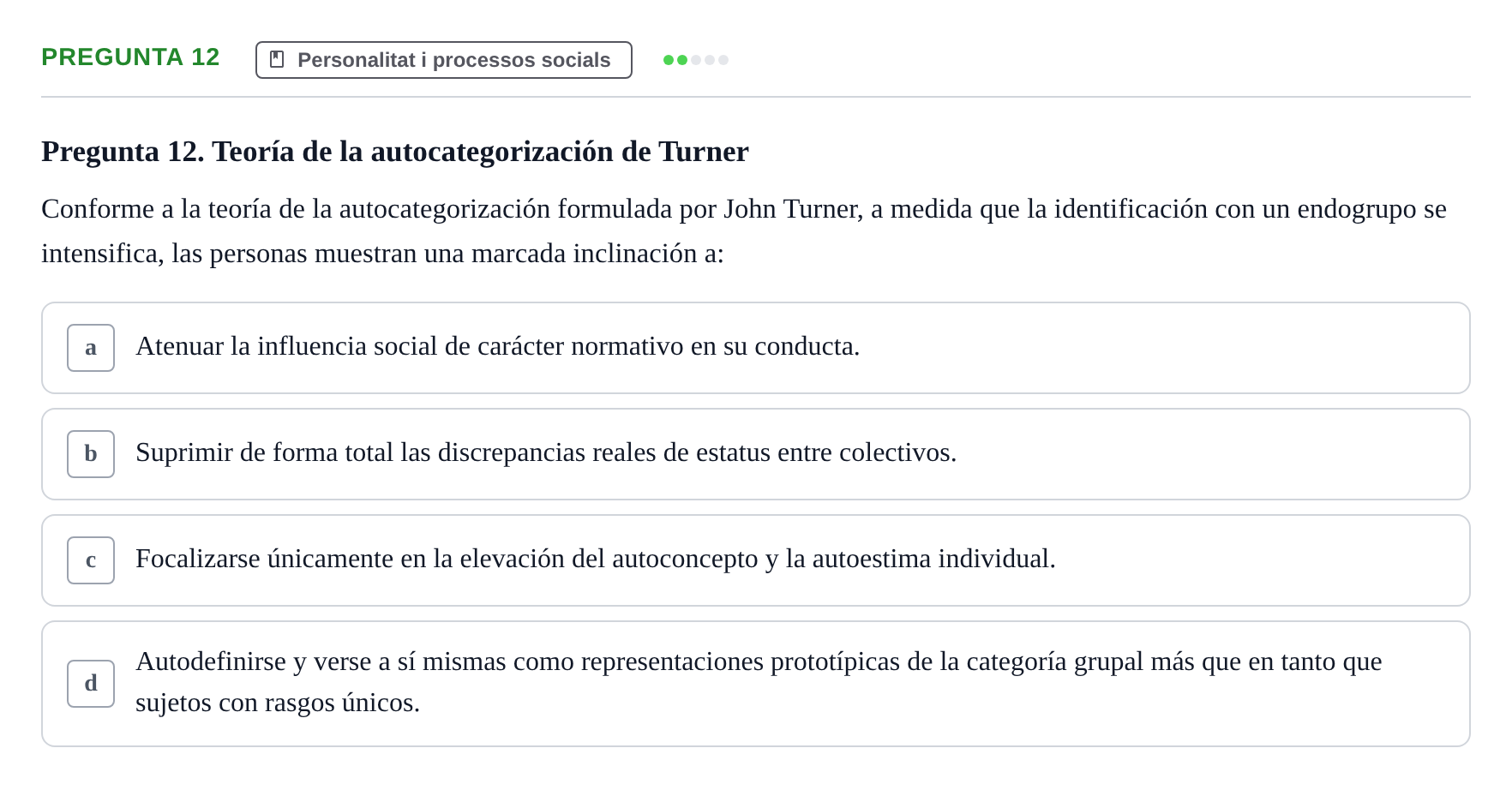 Enunciado: Pregunta 12