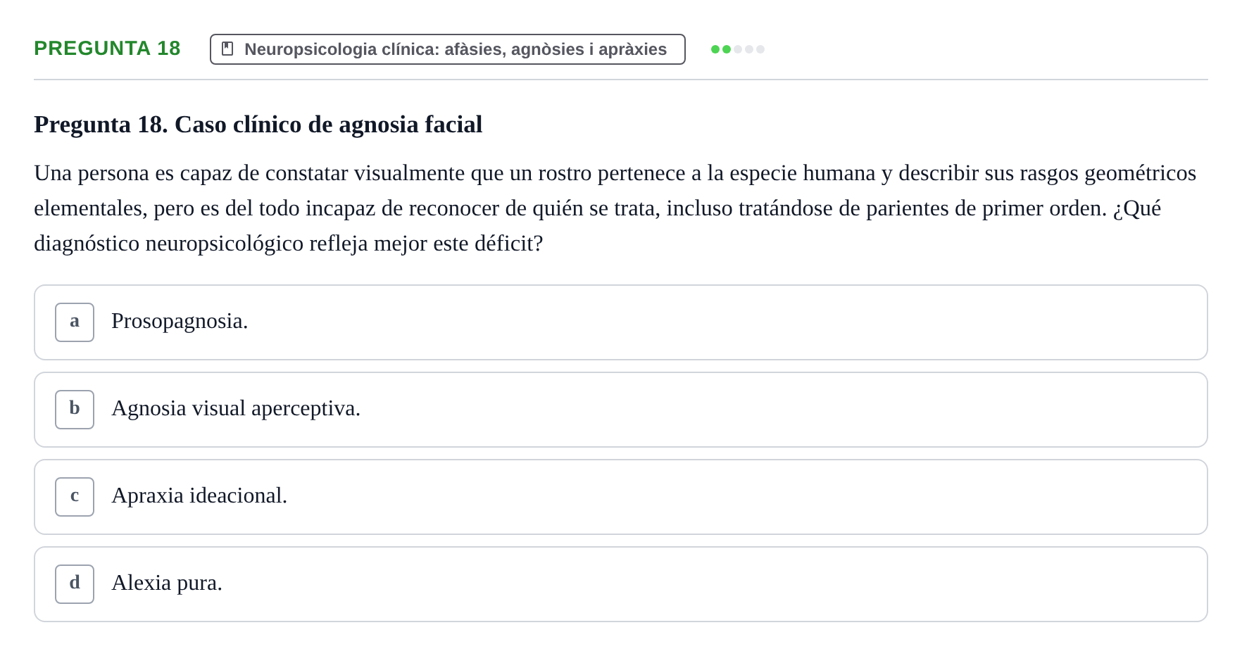 Enunciado: Pregunta 18