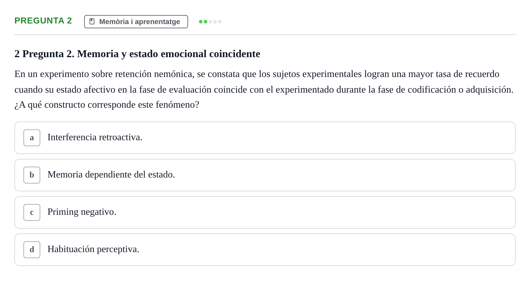 Enunciado: Pregunta 2
