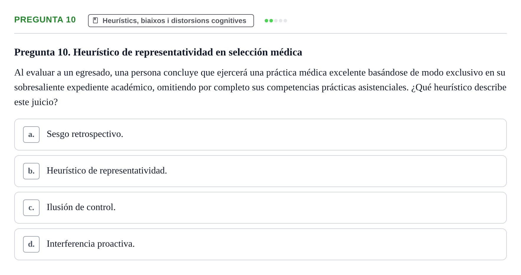 Enunciado: Pregunta 10