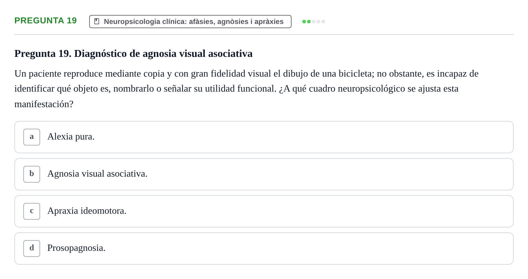 Enunciado: Pregunta 19