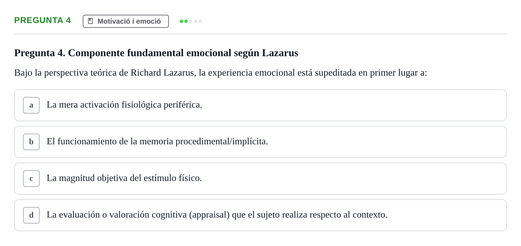 Enunciado: Pregunta 4