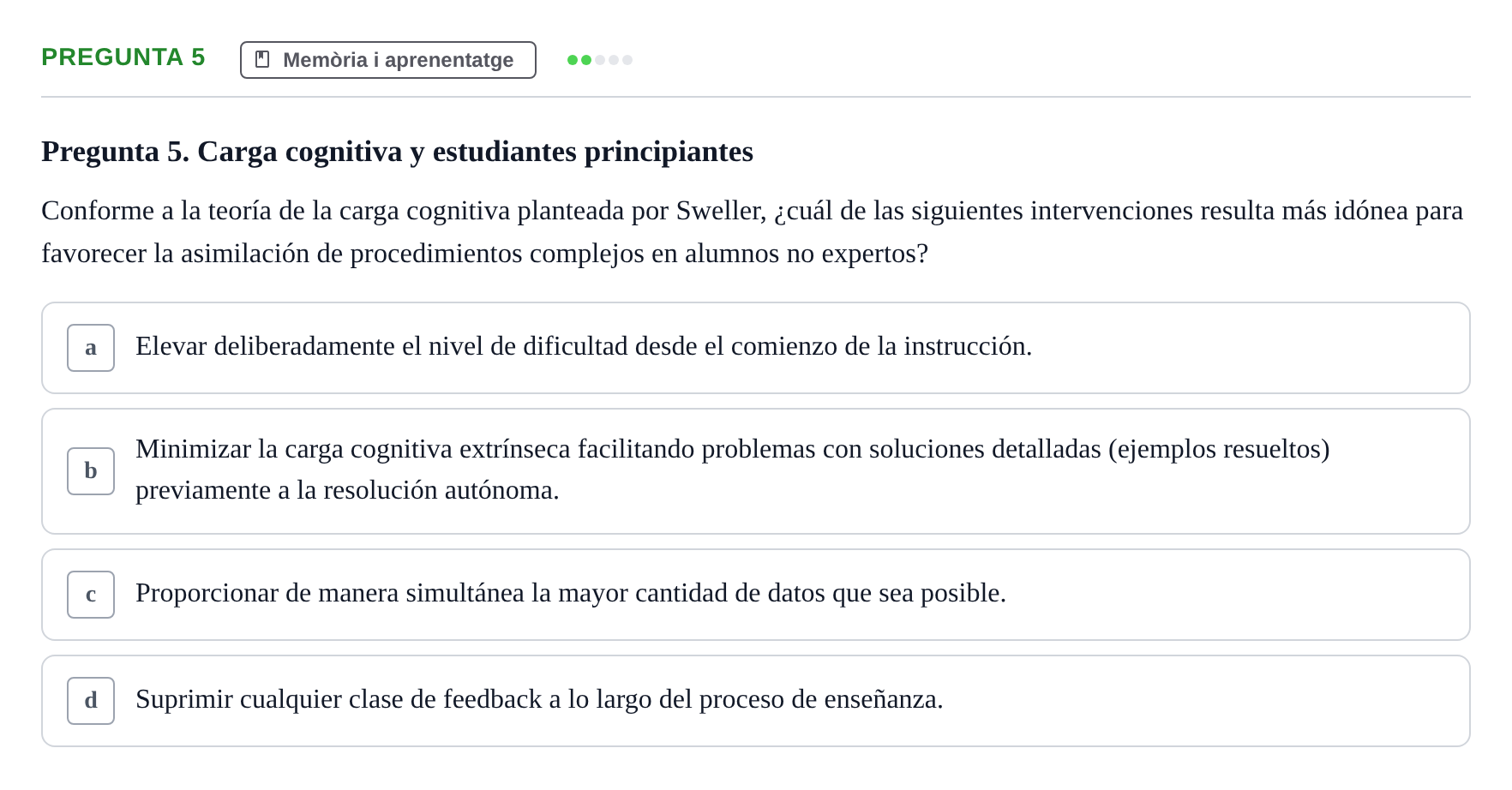 Enunciado: Pregunta 5