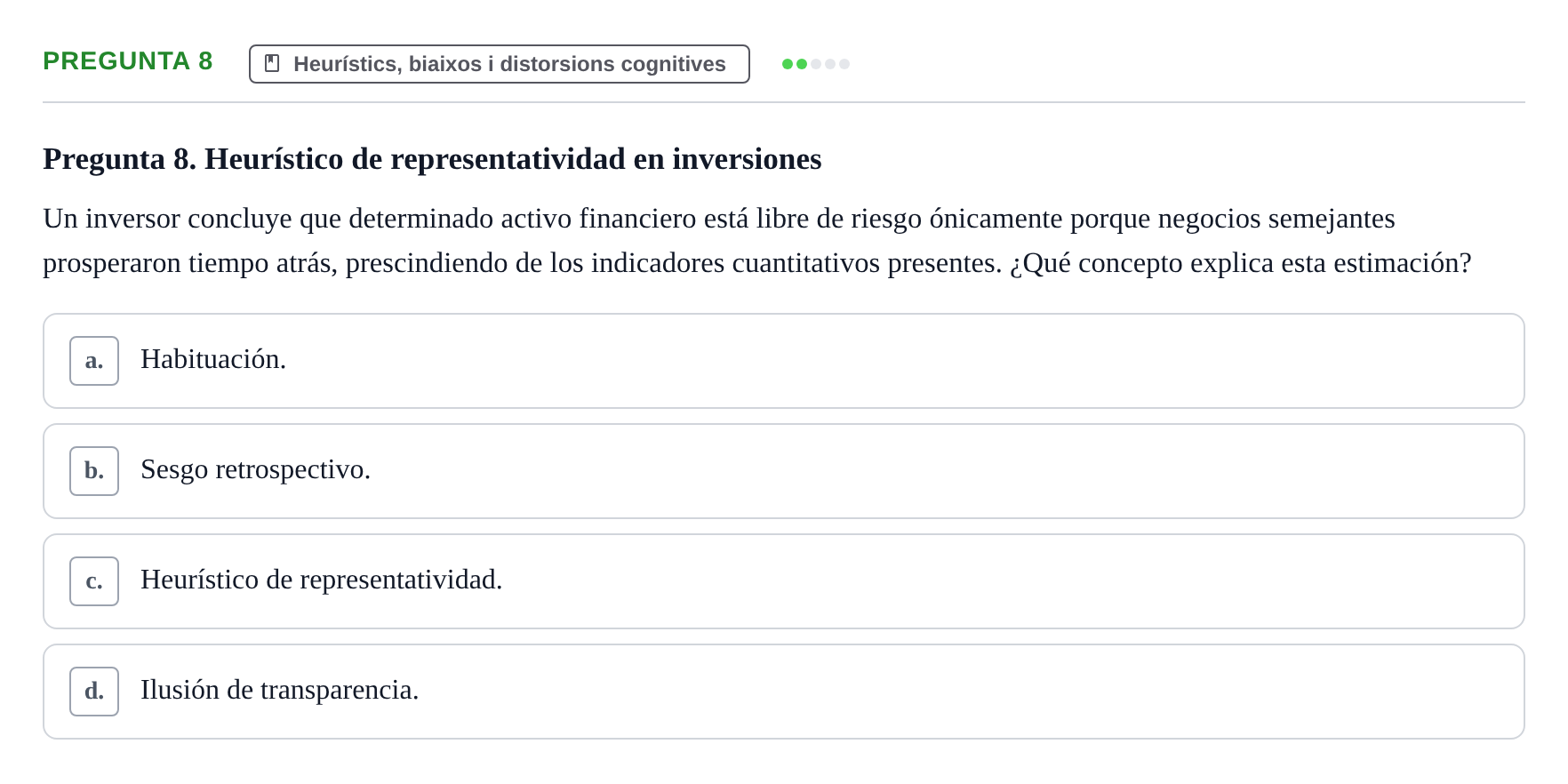 Enunciado: Pregunta 8