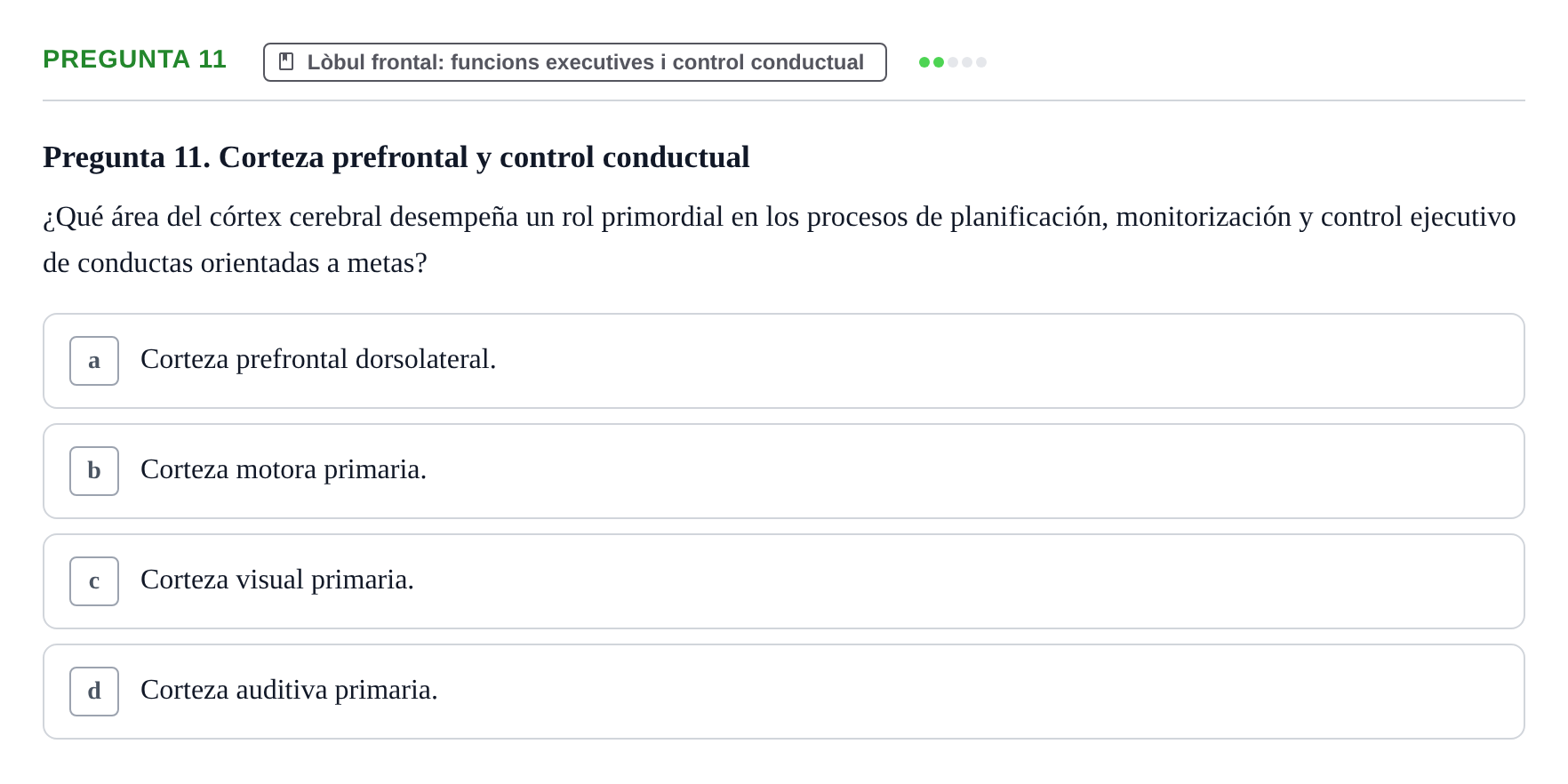 Enunciado: Pregunta 11