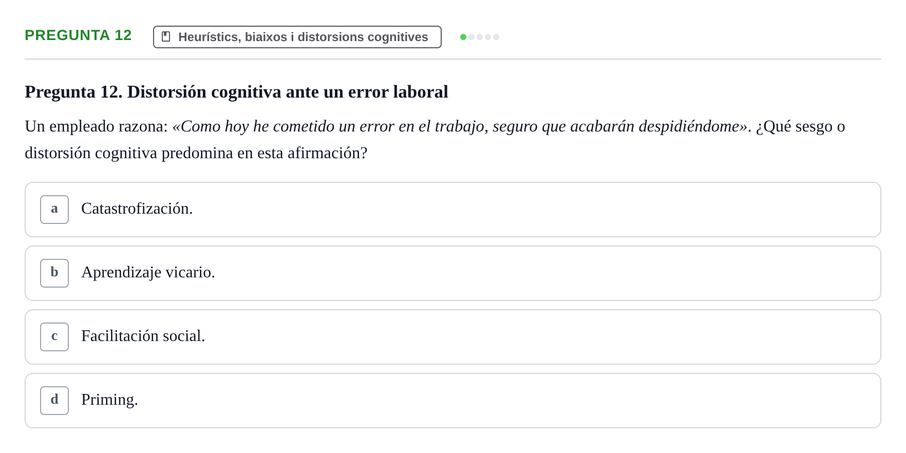 Enunciado: Pregunta 12