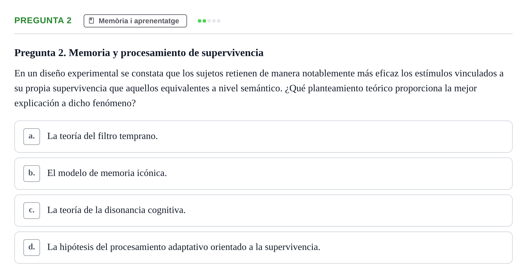 Enunciado: Pregunta 2