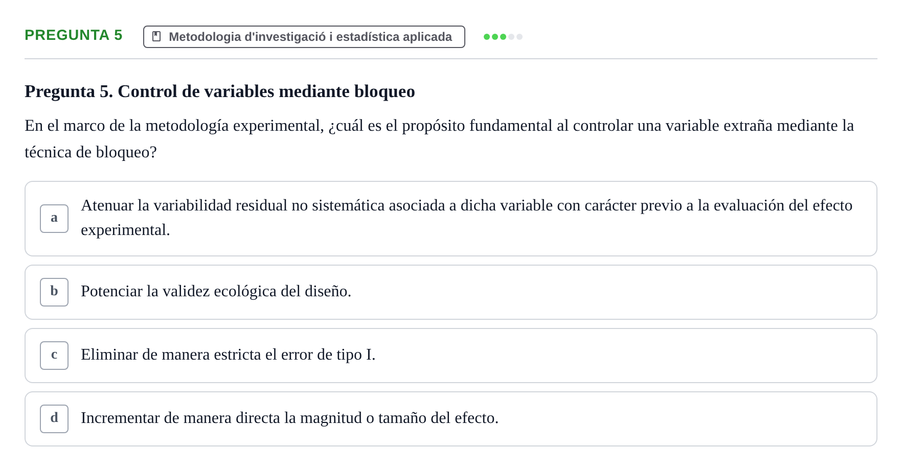 Enunciado: Pregunta 5