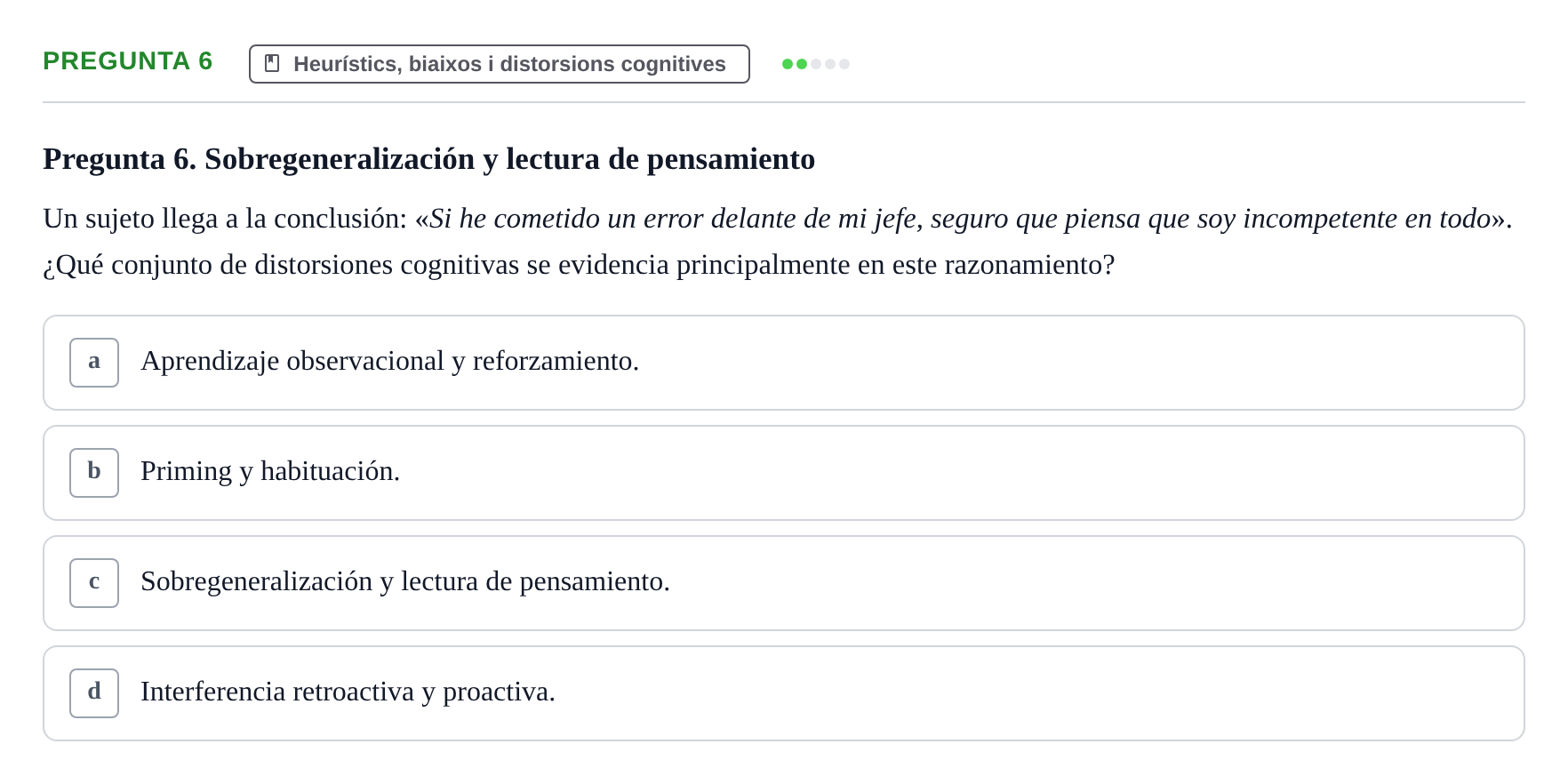 Enunciado: Pregunta 6