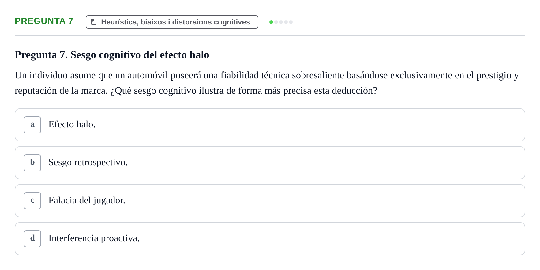 Enunciado: Pregunta 7