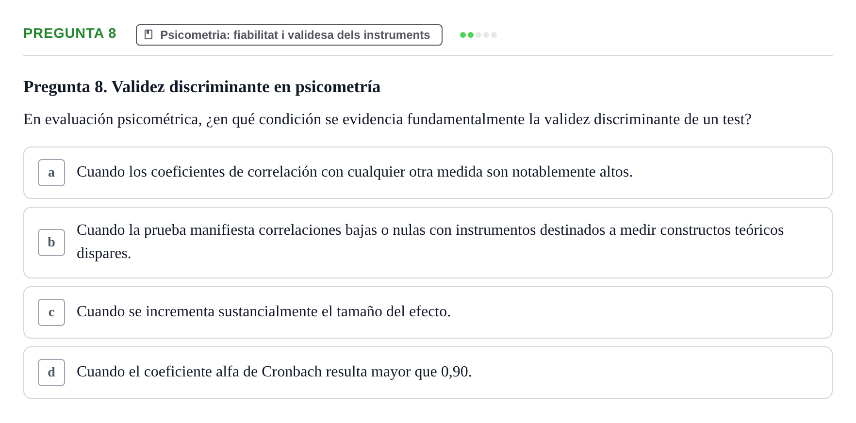 Enunciado: Pregunta 8
