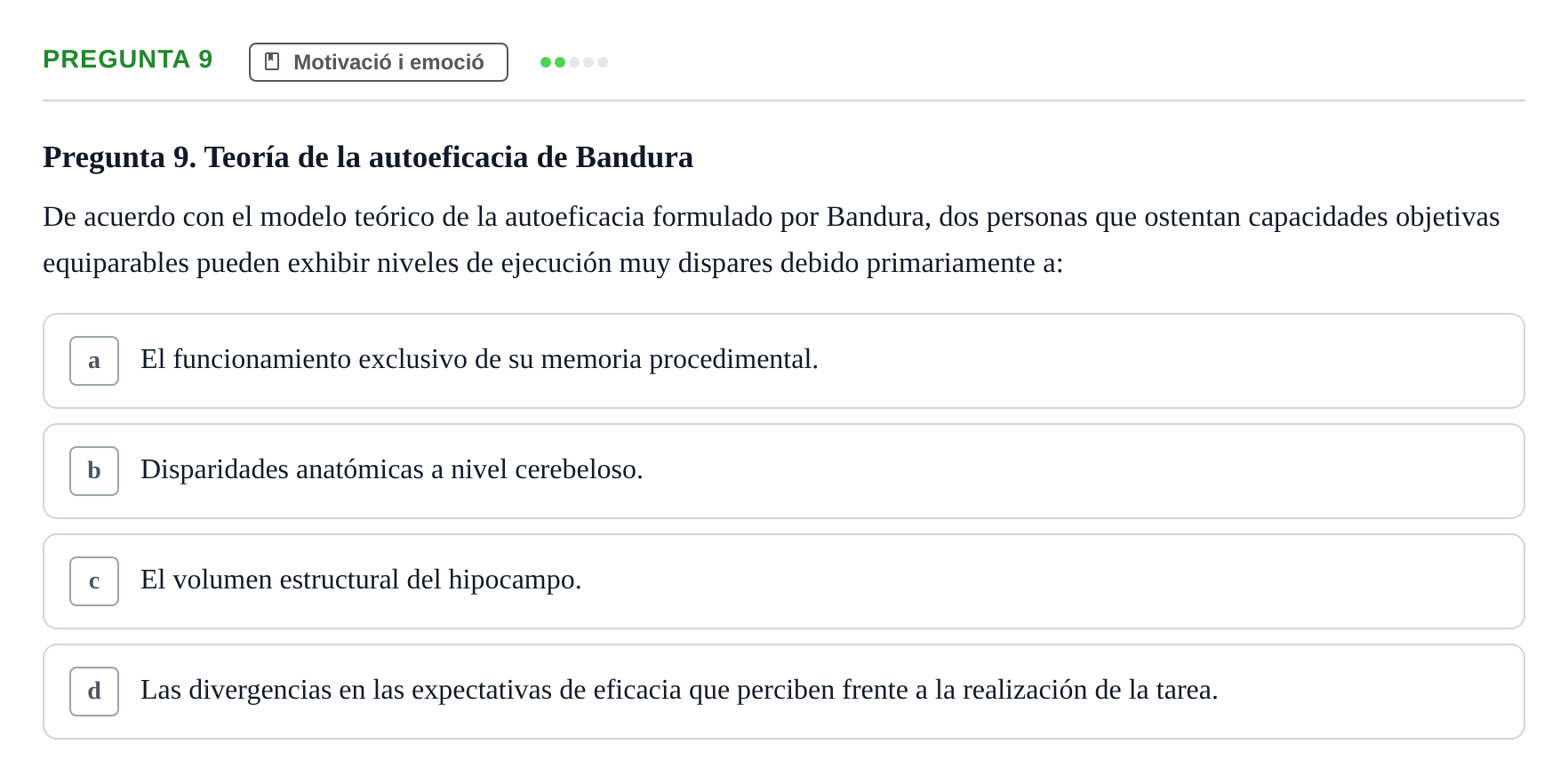 Enunciado: Pregunta 9