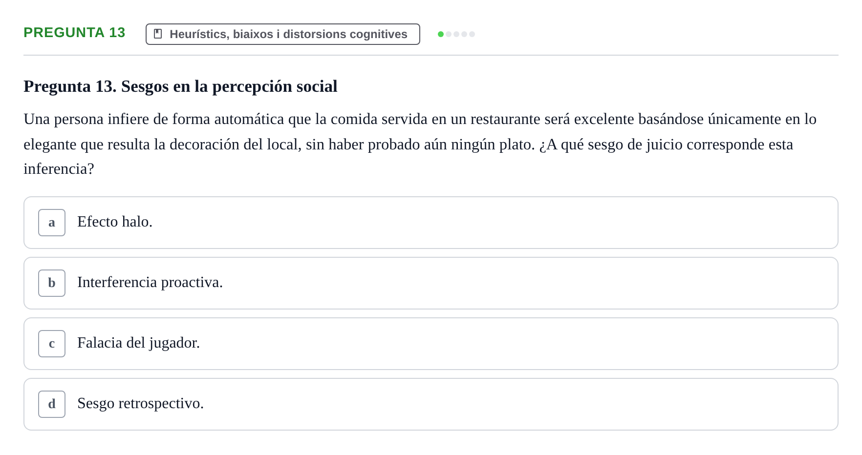 Enunciado: Pregunta 13