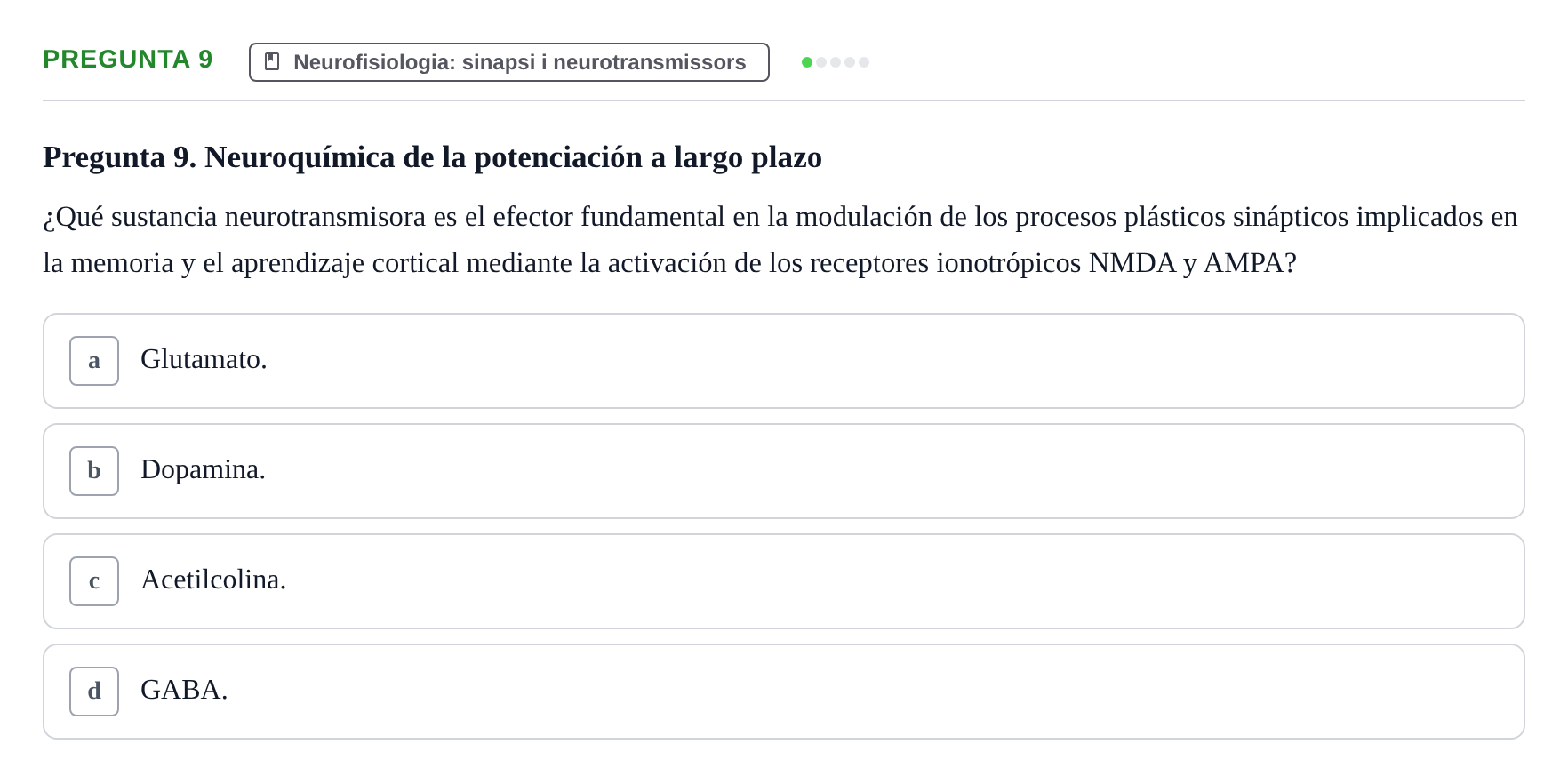 Enunciado: Pregunta 9
