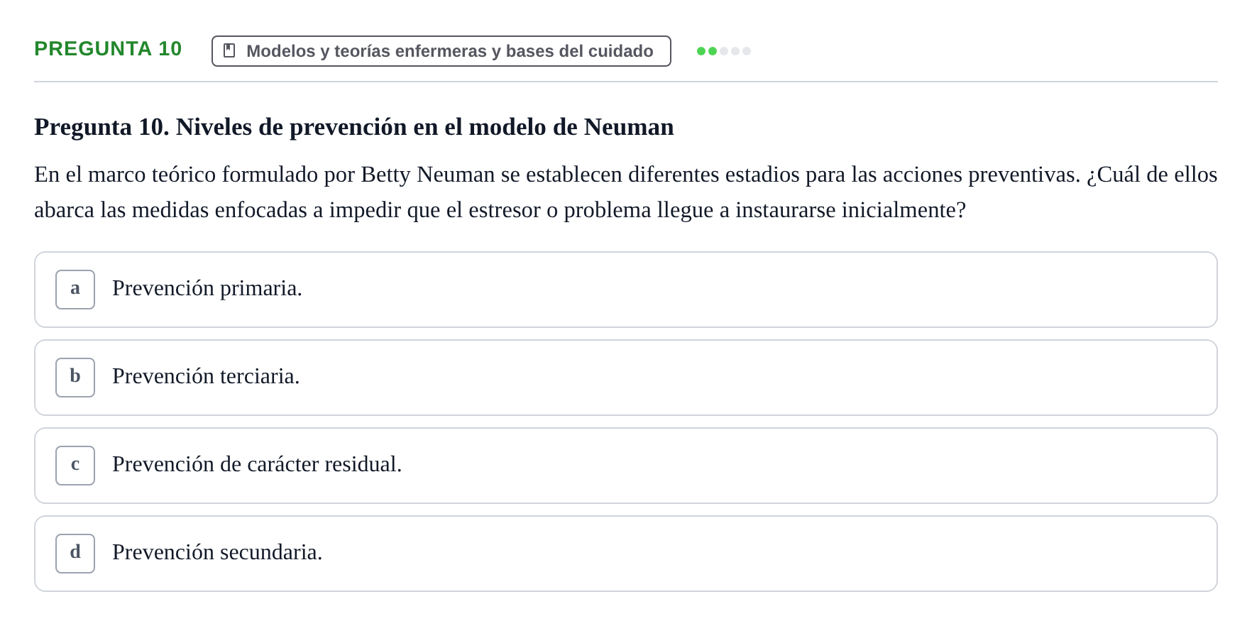 Enunciado: Pregunta 10