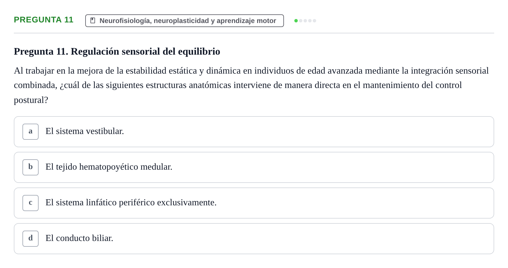 Enunciado: Pregunta 11