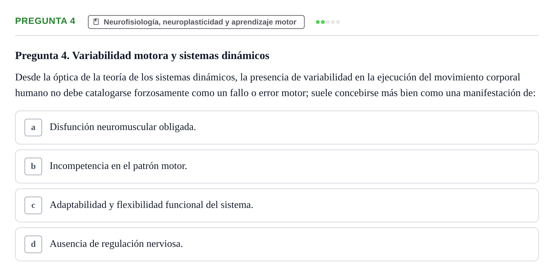 Enunciado: Pregunta 4