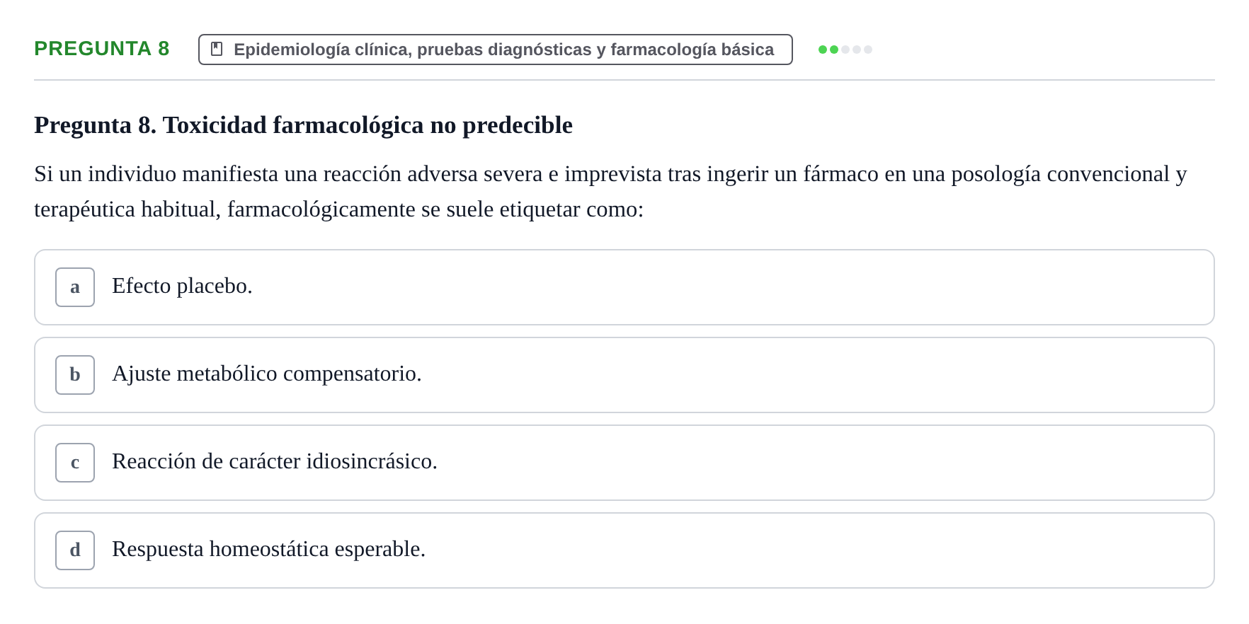 Enunciado: Pregunta 8