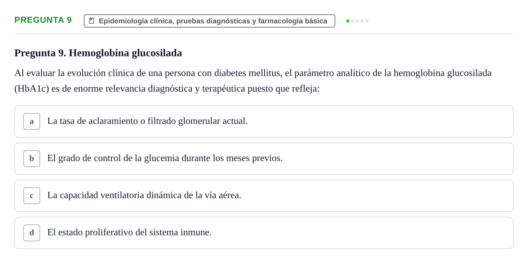 Enunciado: Pregunta 9