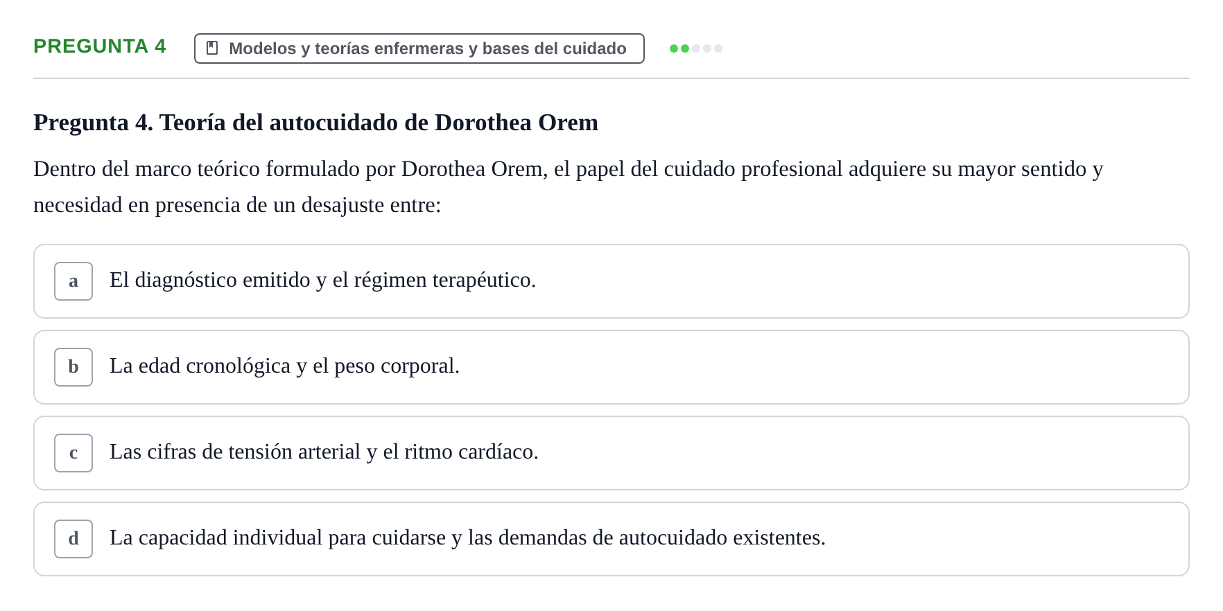 Enunciado: Pregunta 4