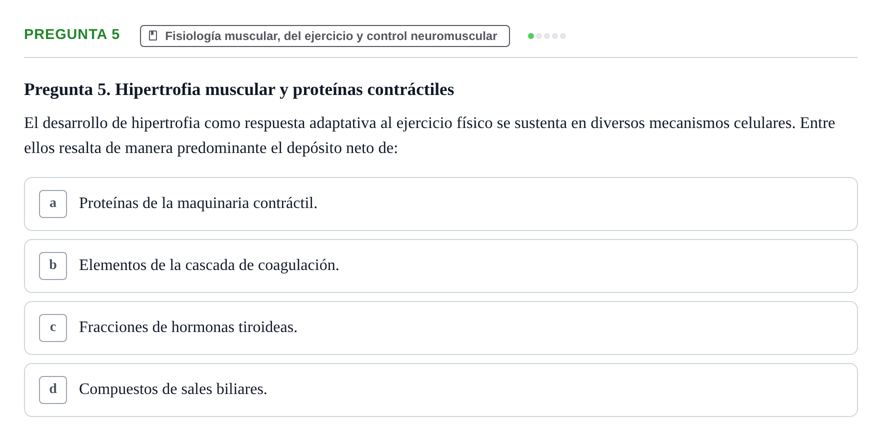 Enunciado: Pregunta 5