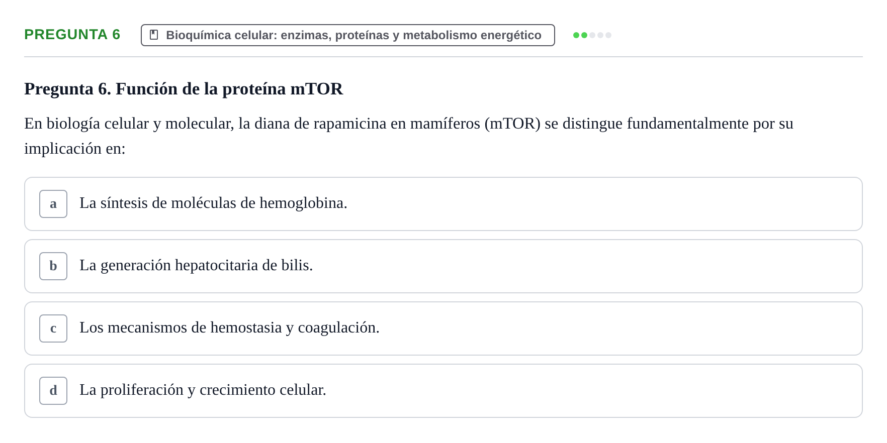 Enunciado: Pregunta 6