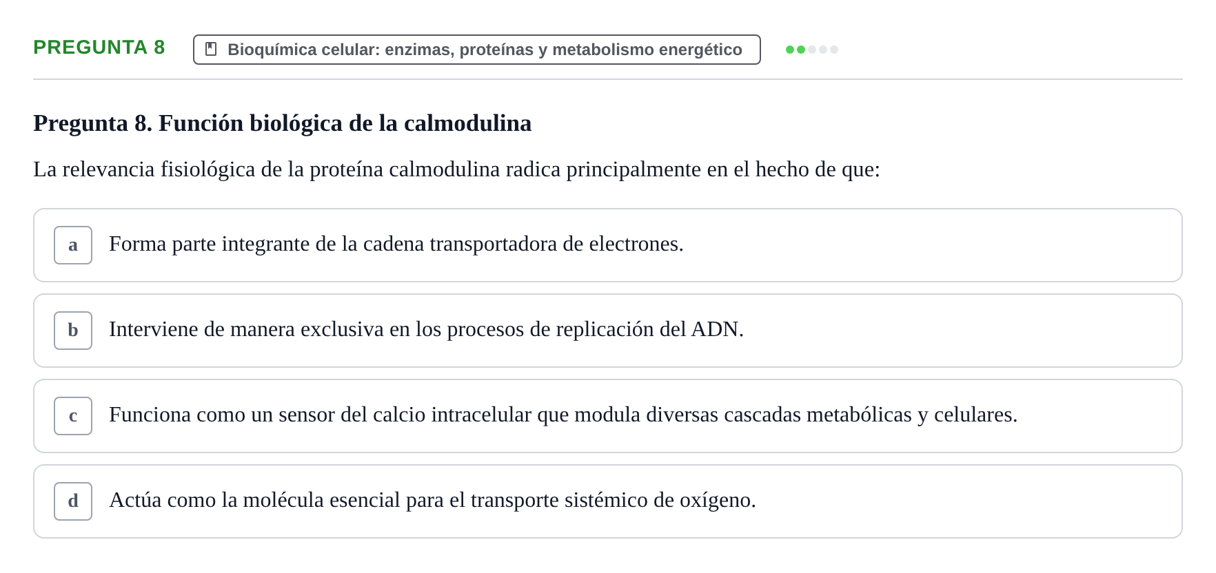 Enunciado: Pregunta 8