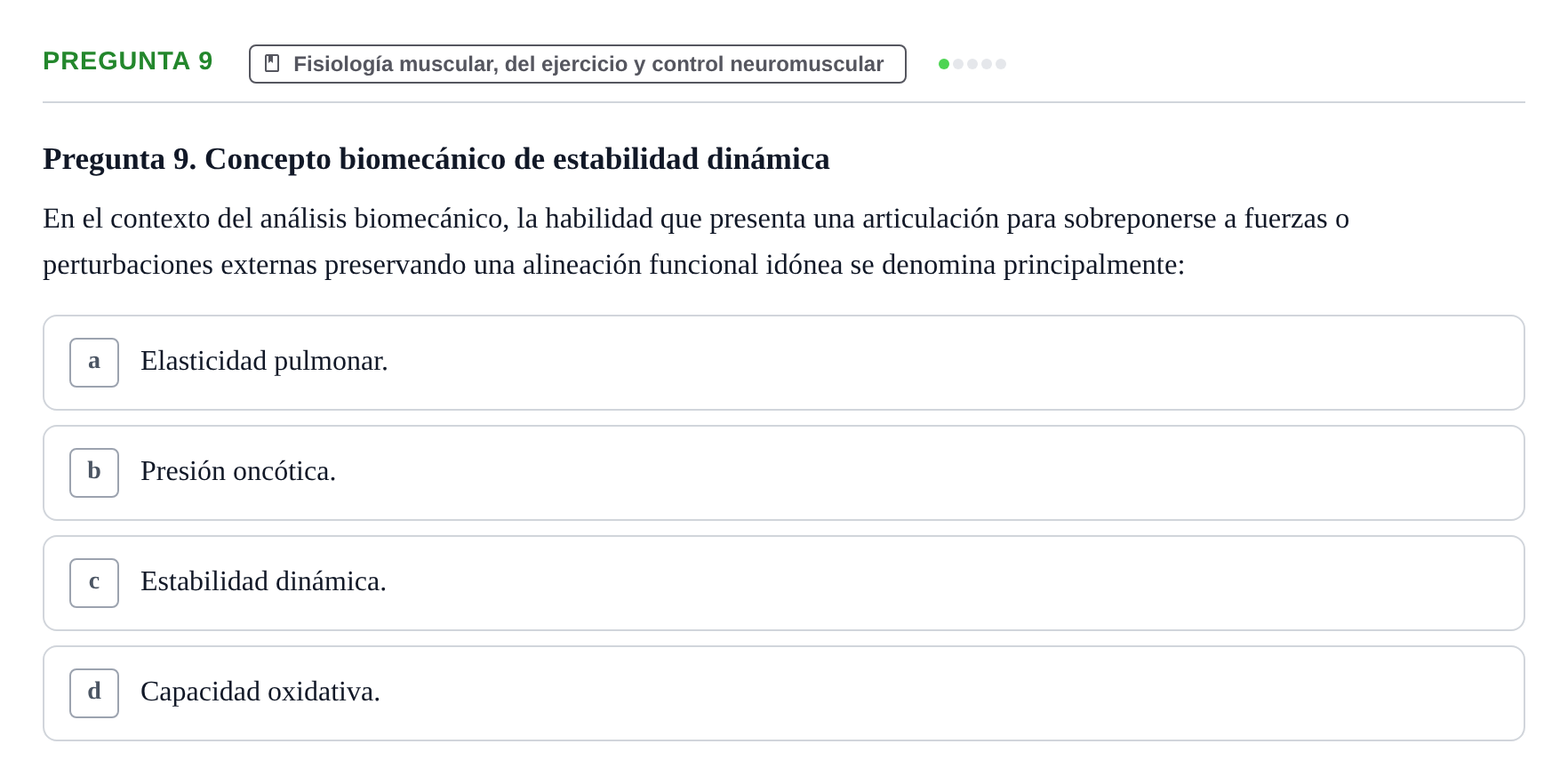 Enunciado: Pregunta 9