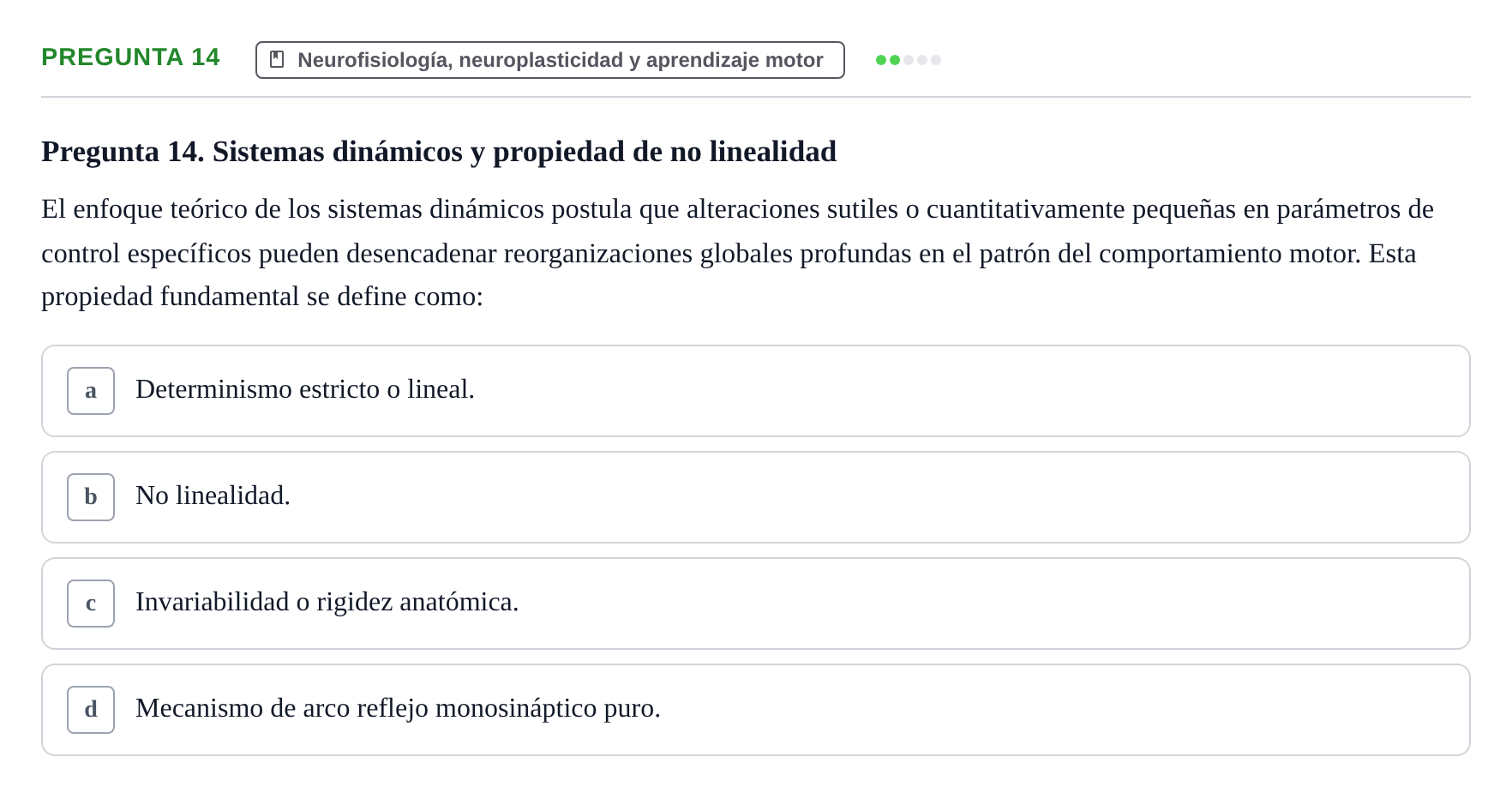 Enunciado: Pregunta 14