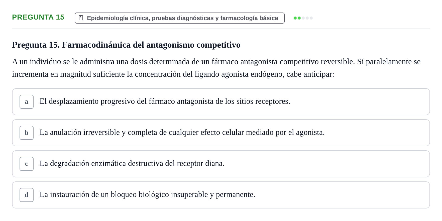 Enunciado: Pregunta 15