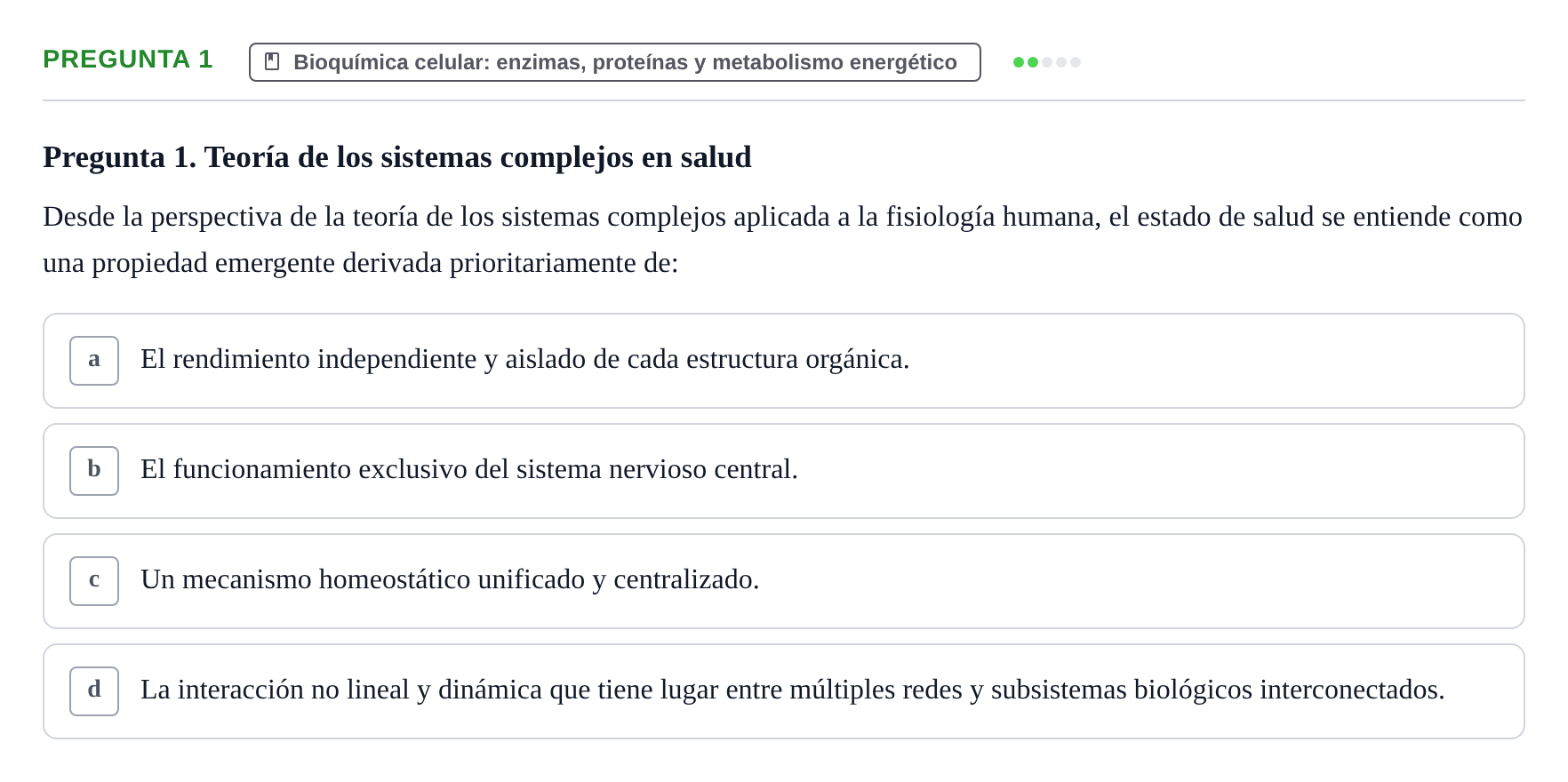 Enunciado: Pregunta 1