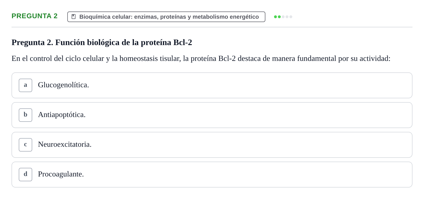 Enunciado: Pregunta 2