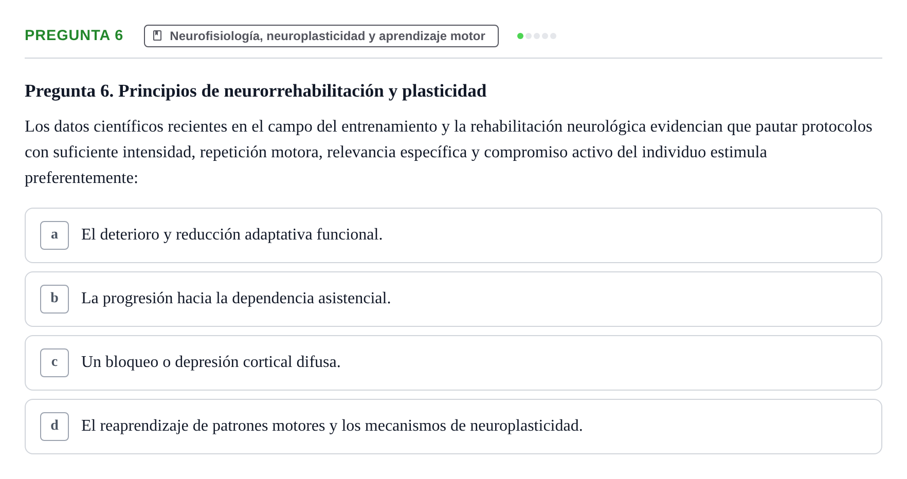 Enunciado: Pregunta 6