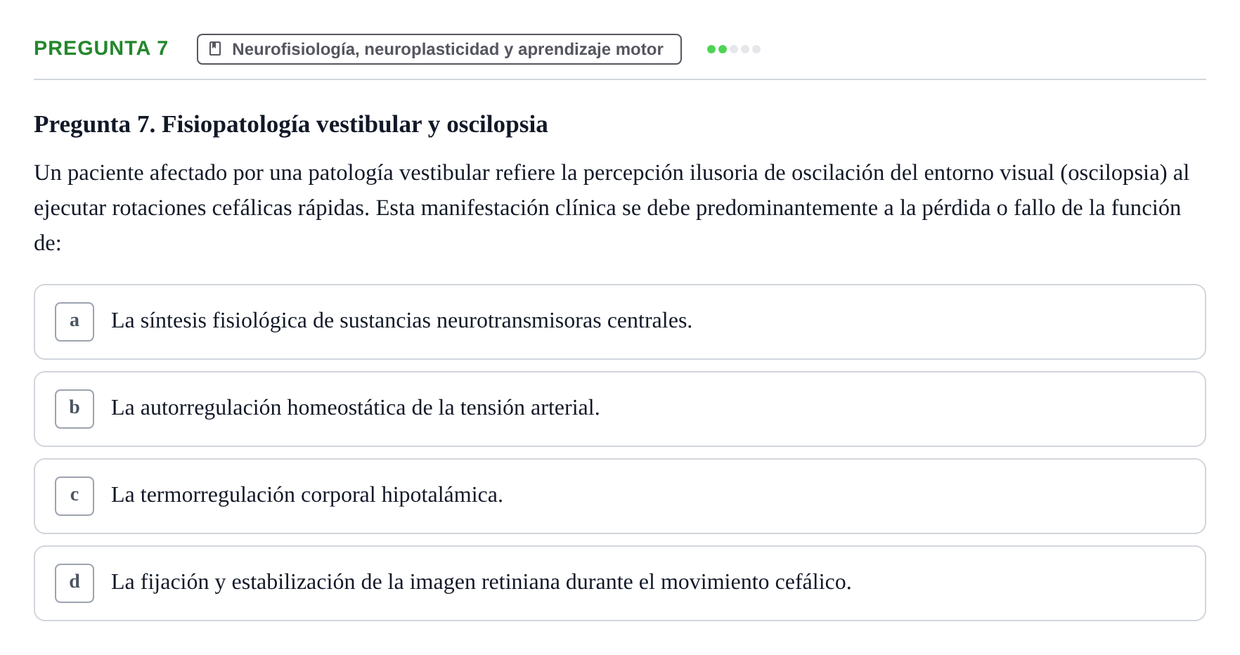 Enunciado: Pregunta 7