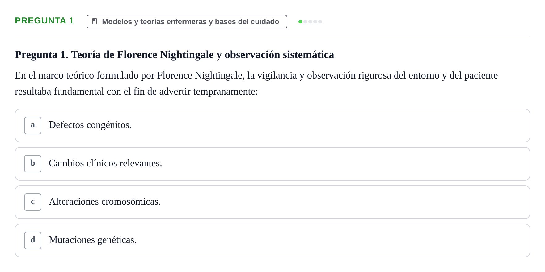 Enunciado: Pregunta 1