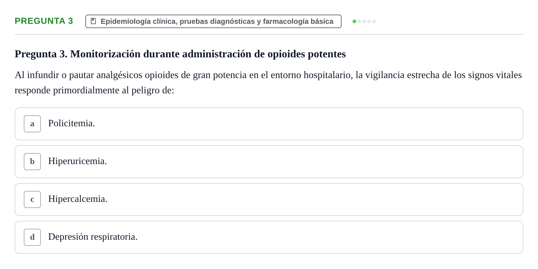 Enunciado: Pregunta 3