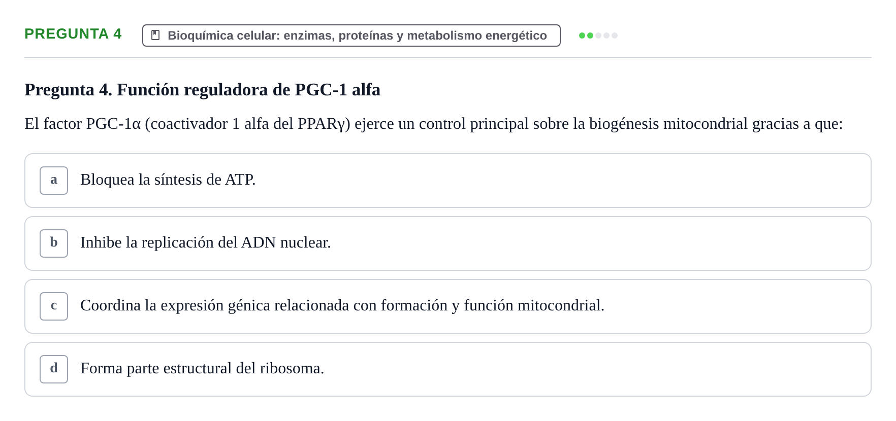 Enunciado: Pregunta 4