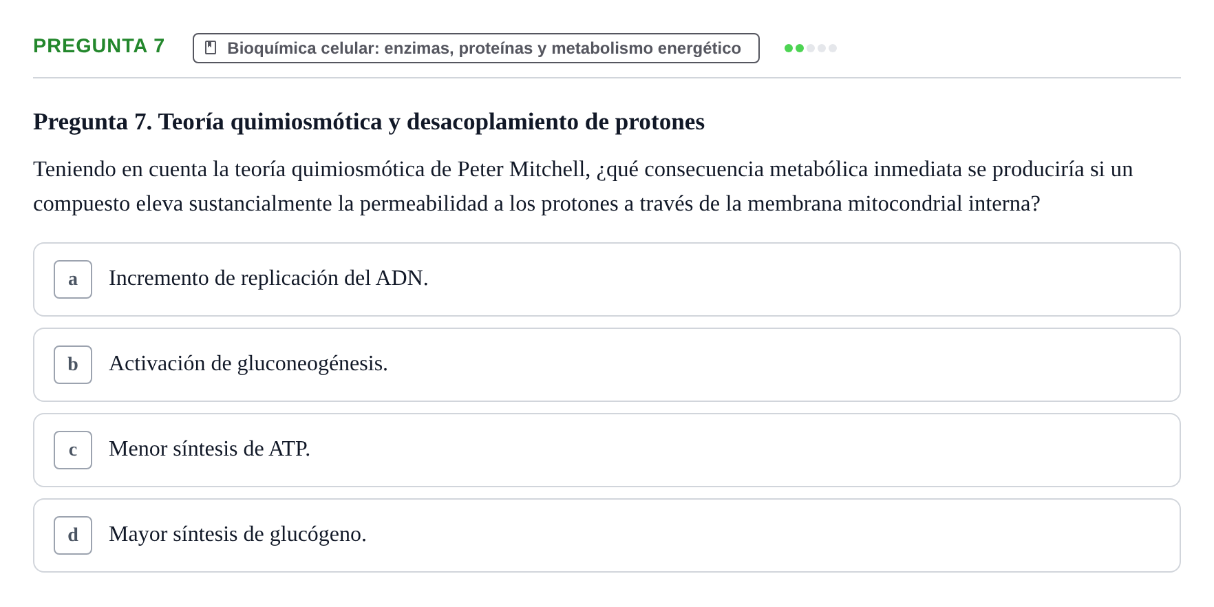 Enunciado: Pregunta 7