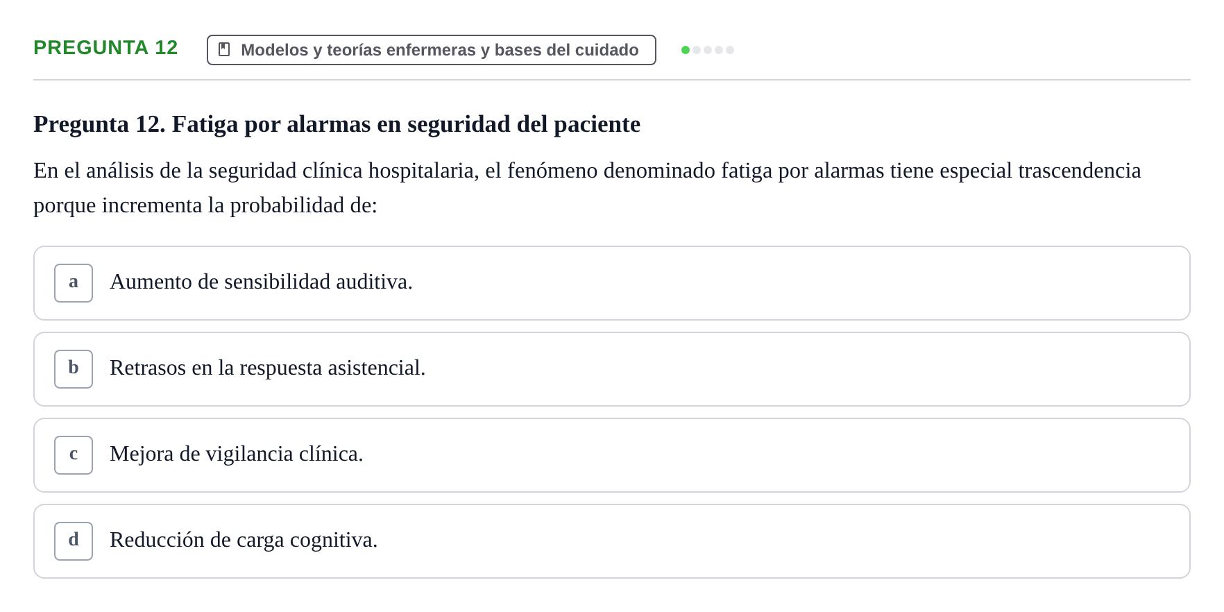 Enunciado: Pregunta 12