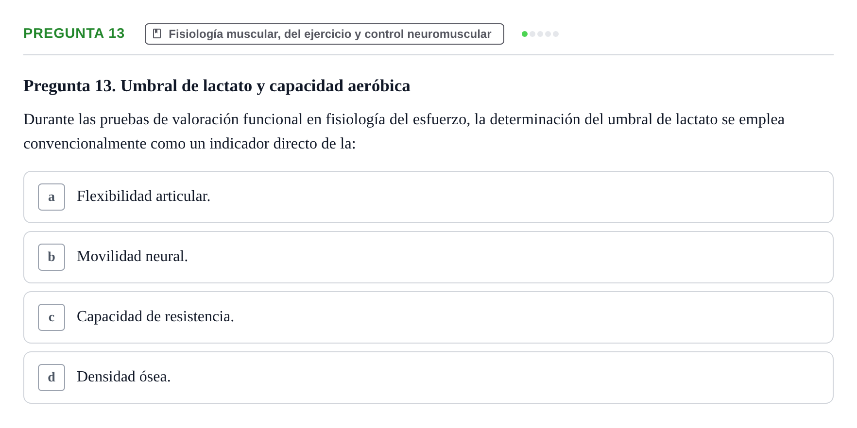 Enunciado: Pregunta 13