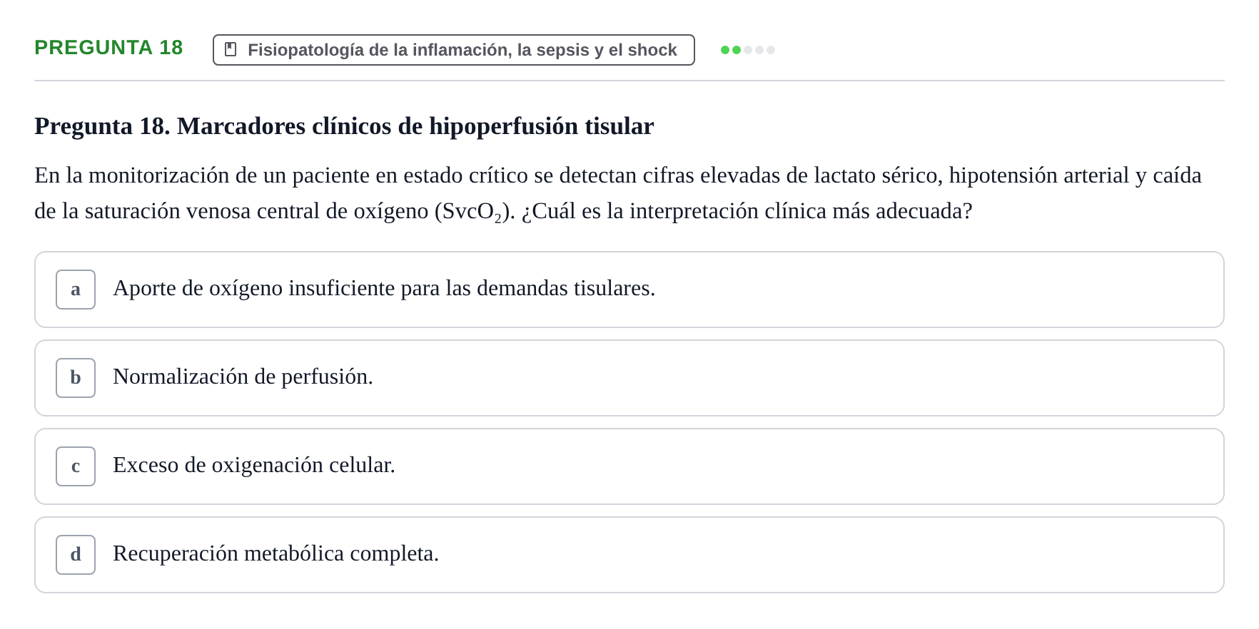 Enunciado: Pregunta 18